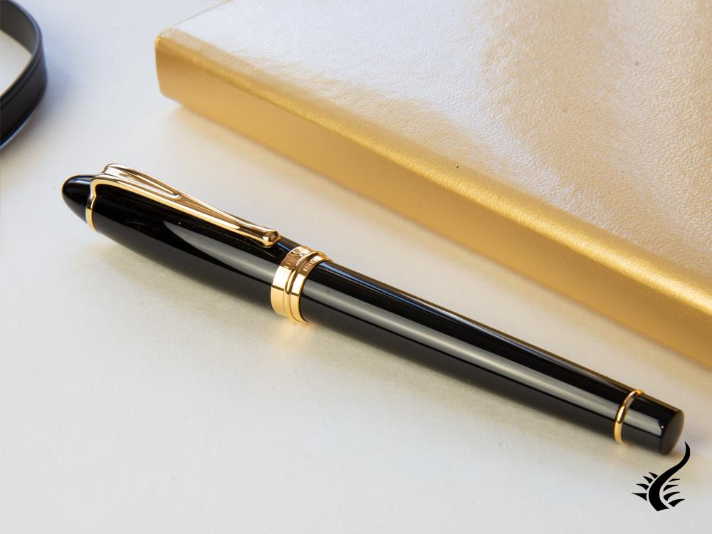 Aurora Ipsilon Fountain Pen - Black Resin Body  - B11N