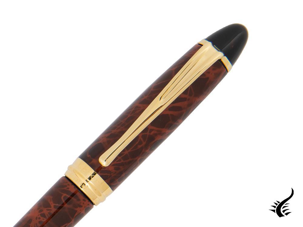 Aurora Ipsilon Fountain Pen, Brown marbled tortoise, Gold trim, B13T