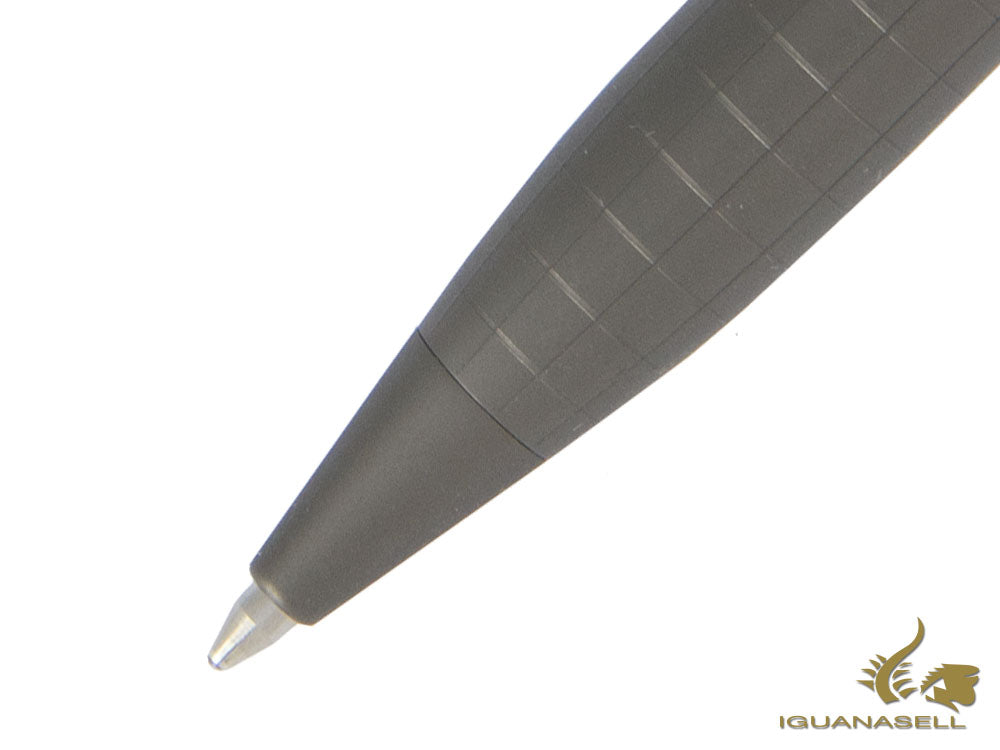 Aurora Ipsilon Full Metal Black Ballpoint pen, Ruthenium, B36-RQ