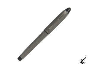 Aurora Ipsilon Full Metal Black Rollerball pen, Ruthenium, B76-RQ