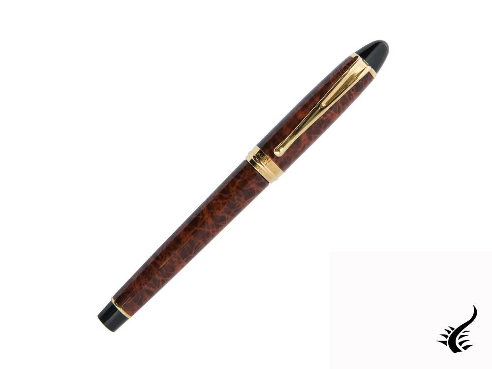 Aurora Ipsilon Lacca Rollerball pen, Lacquer, Gold plated, Brown, B73T