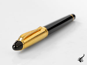 Stylo plume Aurora Ipsilon Quadra Gold, résine, noir, or, B11-DQN