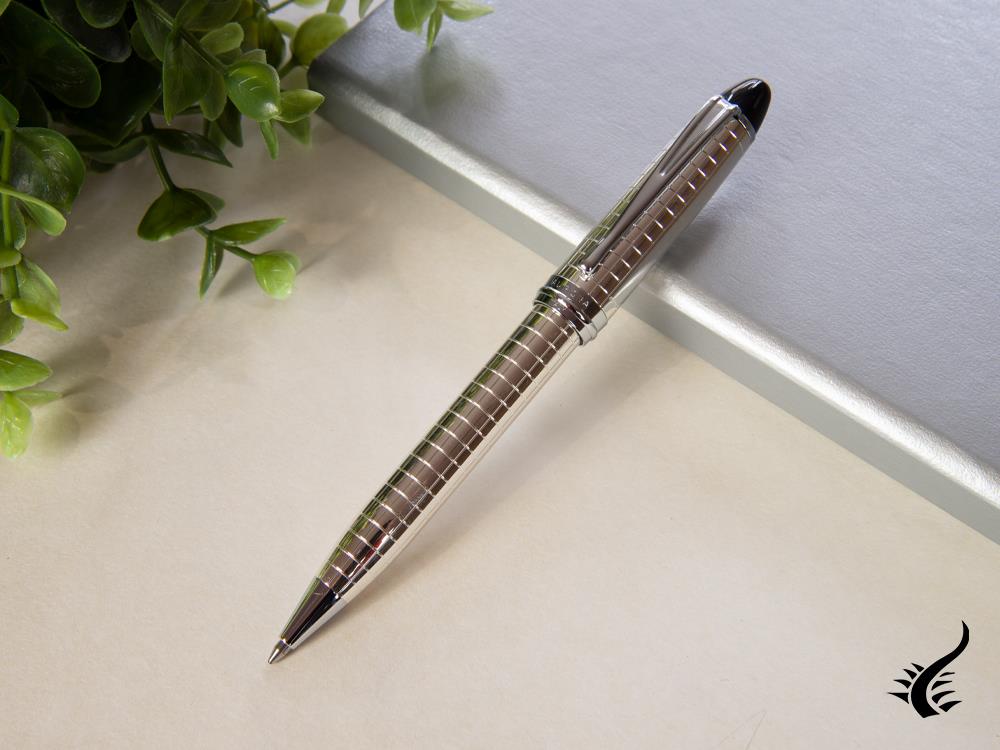 Aurora Ipsilon Quadra Rollerball pen, Silver .925, Chrome trim, Silver, B34-Q