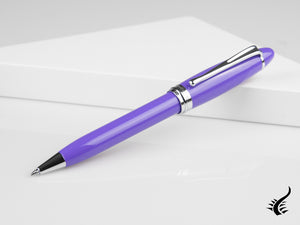 Aurora Ipsilon Spring Ballpoint pen, Resin, Chrome Trim, Purple, B31-CVI