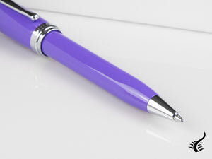 Aurora Ipsilon Spring Ballpoint pen, Resin, Chrome Trim, Purple, B31-CVI