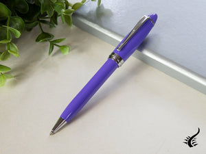 Aurora Ipsilon Spring Ballpoint pen, Resin, Chrome Trim, Purple, B31-CVI