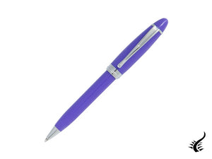 Stylo à bille Aurora Ipsilon Spring, résine, garniture chromée, violet, B31-CVI