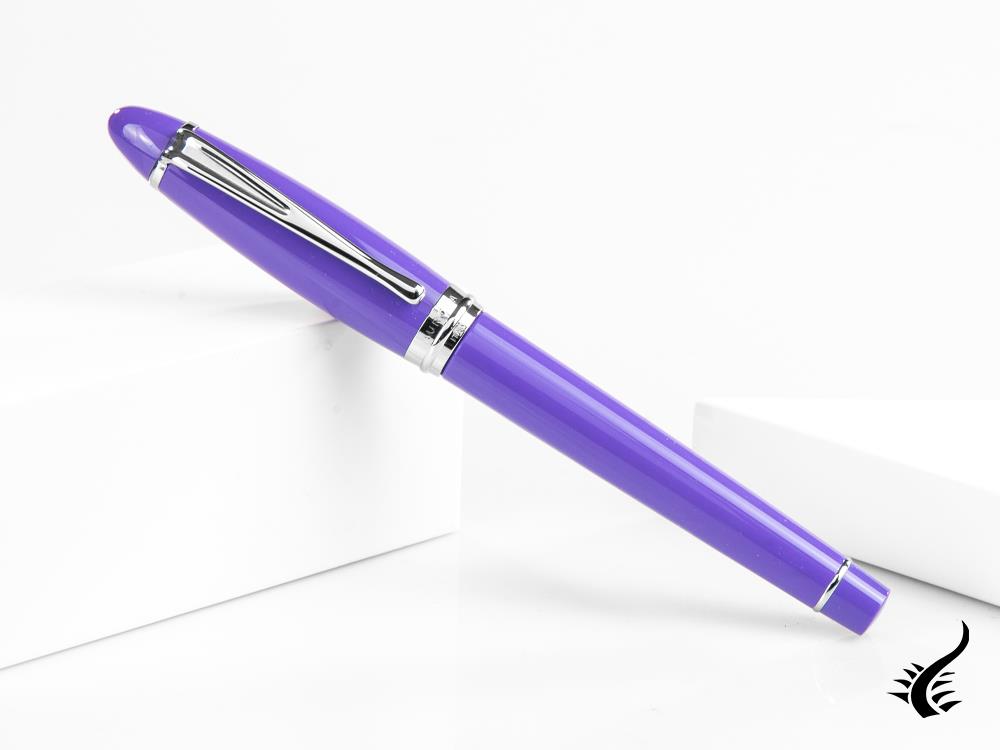 Stylo plume Aurora Ipsilon Spring, résine, violet, garniture chromée, B11-CVI