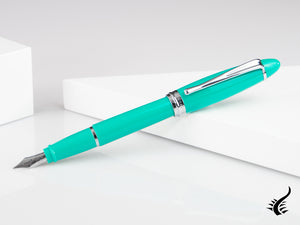 Aurora Ipsilon Summer Fountain Pen, Resin, Green, Chrome Trim, B11-CVS