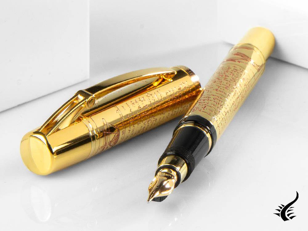 Aurora Leonardo Da Vinci Limited Edition Fountain Pen, Gold, 18k Gold