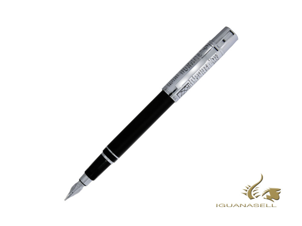 Stylo plume Aurora Leonardo da Vinci 500º, résine noire, 938-N