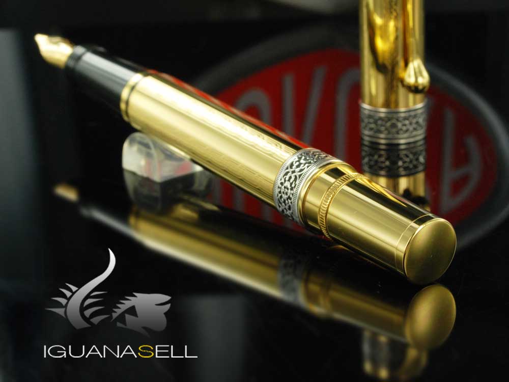 Aurora 75 anniversay  Limited Edition Fountain Pen, Vermeil