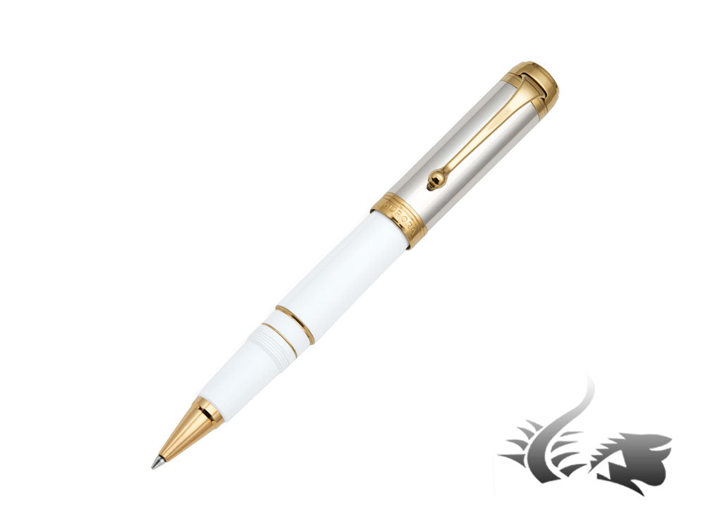 Aurora Limited Edition Sindone Rollerball pen, White resin, 915