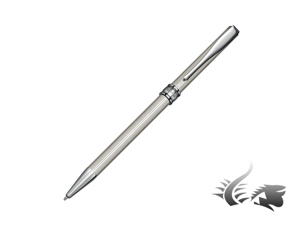 Aurora Magellano Ballpoint pen, Silver .925, Chrome Trim, A40-LI