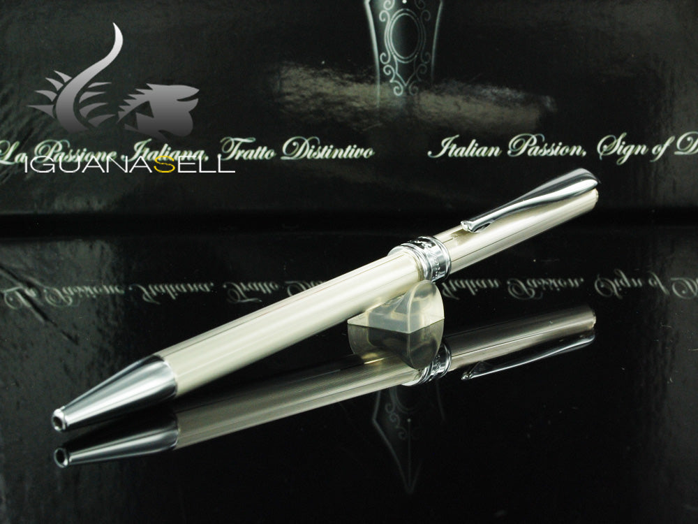 Aurora Magellano Ballpoint pen, Silver, Chrome Trim, A40