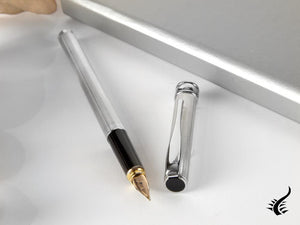 Aurora Magellano Fountain Pen, Chrome Trim, A20