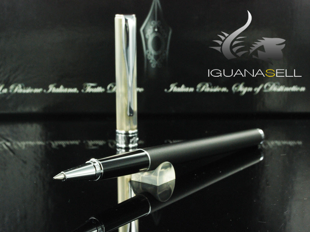 Aurora Magellano Rollerball pen, Resin, Silver trim, A62