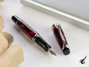 Aurora Optima Mini Fountain Pen, Resin, Burgundy, 996CMX 996CMX