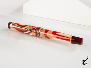 Aurora Oceania Fountain Pen, Limited Ed., Marbled resin, Rose Gold trims