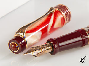 Aurora Oceania Fountain Pen, Limited Ed., Marbled resin, Rose Gold trims