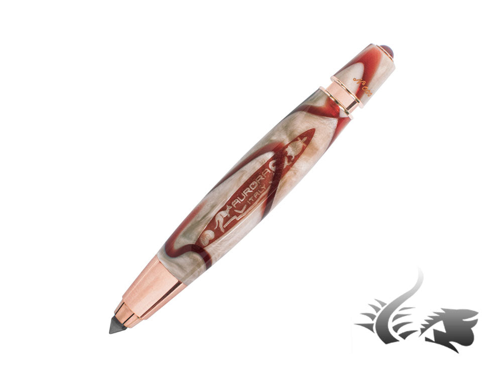 Aurora Oceania Sketch pen, Limited Edition, Marbled resin, Rose Gold trims, 558