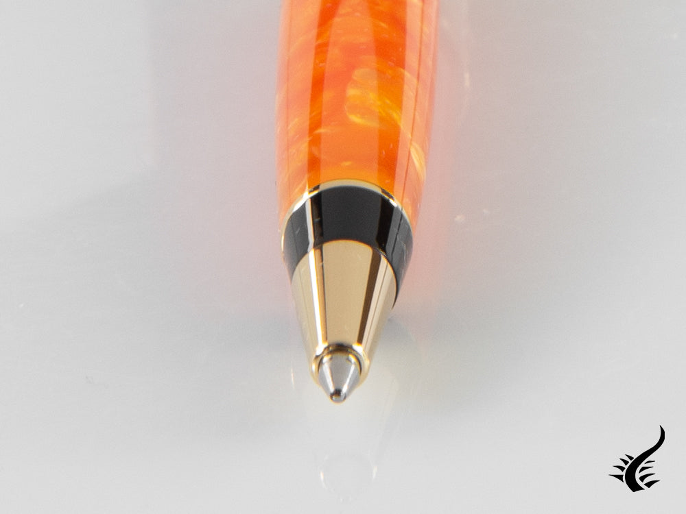 Aurora Optima 2020 Arancio Ballpoint pen, Auroloide, Orange, Gold plated, 998-OR