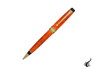 Stylo à bille Aurora Optima 2020 Arancio, Auroloide, Orange, Plaqué or, 998-OR