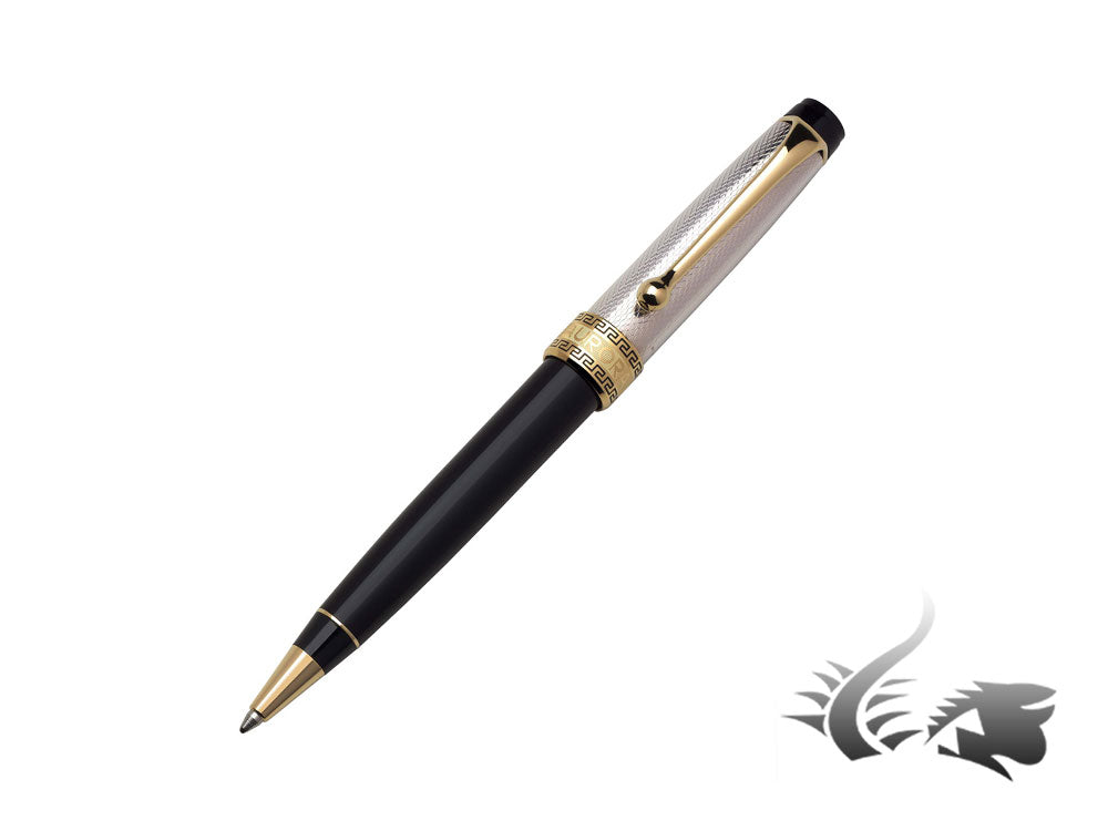 Aurora Optima Ballpoint Pen, Resin, Black, Gold Trim, 989