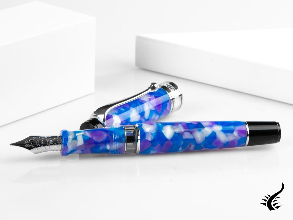 Stylo plume Aurora Optima Caleidoscopio Luce Blu Édition limitée, 996-CKB