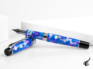 Stylo plume Aurora Optima Caleidoscopio Luce Blu Édition limitée, 996-CKB