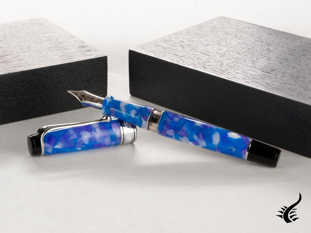 Stylo plume Aurora Optima Caleidoscopio Luce Blu Édition limitée, 996-CKB