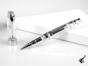 Stylo roller Aurora Optima Demonstrator Clear, résine, édition limitée, 571