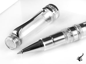 Stylo roller Aurora Optima Demonstrator Clear, résine, édition limitée, 571