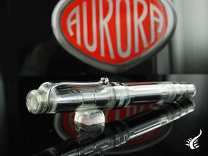 Stylo roller Aurora Optima Demonstrator Clear, résine, édition limitée, 571