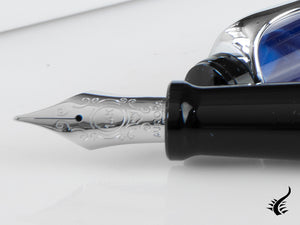 Aurora Optima Fountain Pen, Auroloide, Blue, 996CB