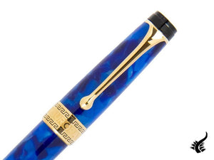 Aurora Optima Fountain Pen, Auroloide, Blue, Gold plated, 996B