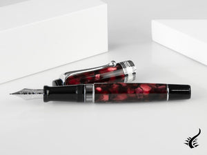 Aurora Optima Fountain Pen, Auroloide, Burgundy, 996-CX