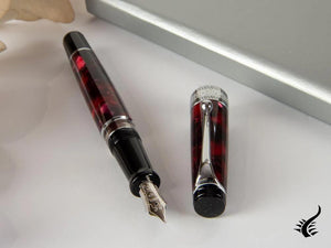 Aurora Optima Fountain Pen, Auroloide, Burgundy, 996-CX