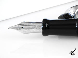 Aurora Optima Fountain Pen, Auroloide, Grey, 996CG