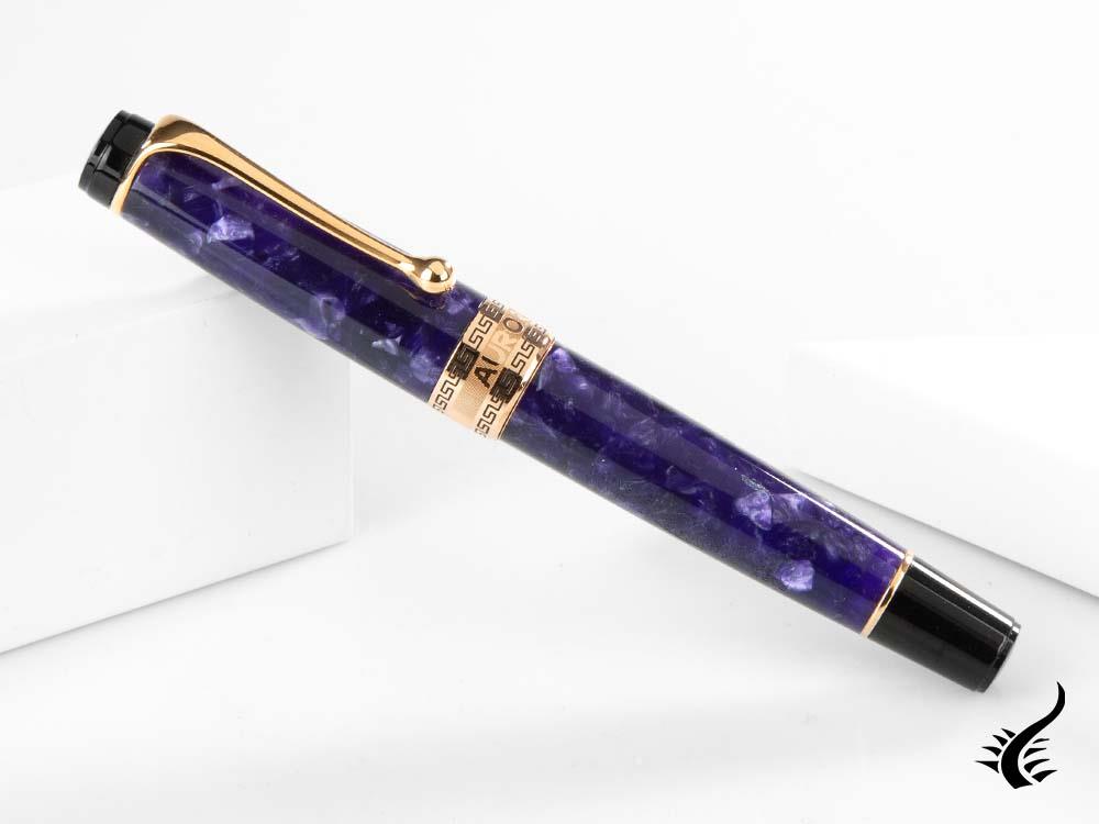 Aurora Optima Fountain Pen, Auroloide, Rose Gold PVD, 996-VI