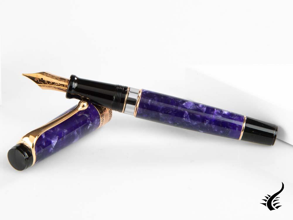 Aurora Optima Fountain Pen, Auroloide, Rose Gold PVD, 996-VI