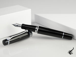 Aurora Optima Mini Fountain Pen, Resin, Black, 996CMN