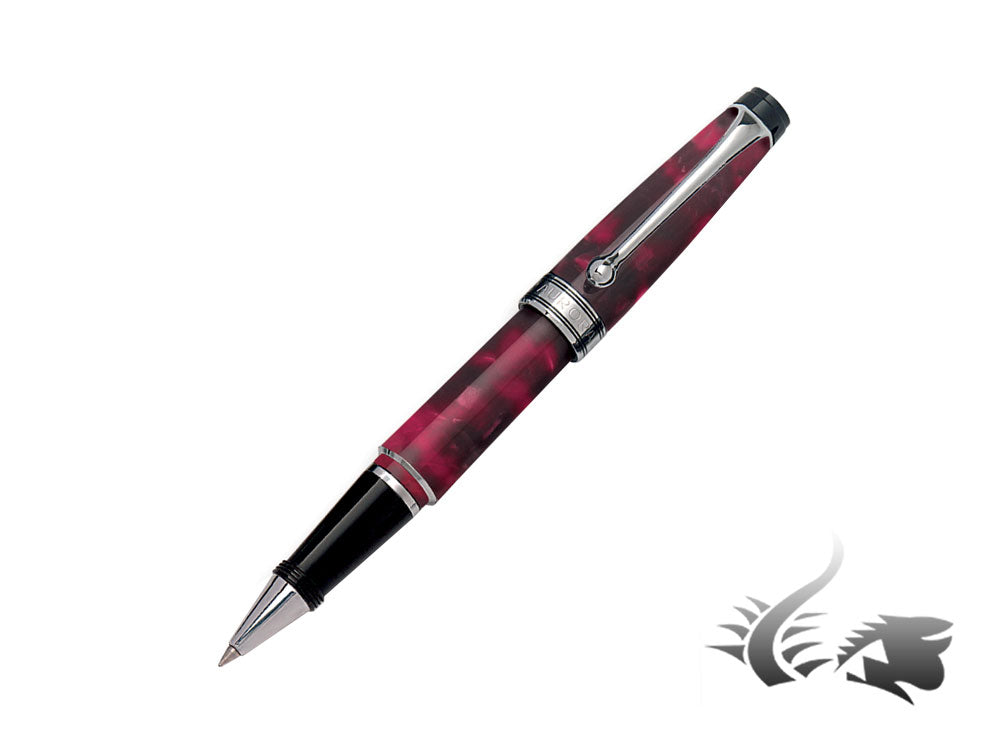 Stylo roller Aurora Optima Mini, Auroloide bordeaux, garniture chromée, 975-CMXA