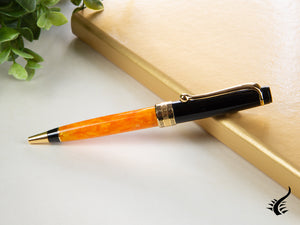 Aurora Optima O' Sole Mio Ballpoint pen, Auroloide, Orange, Rose Gold, 998-NAO