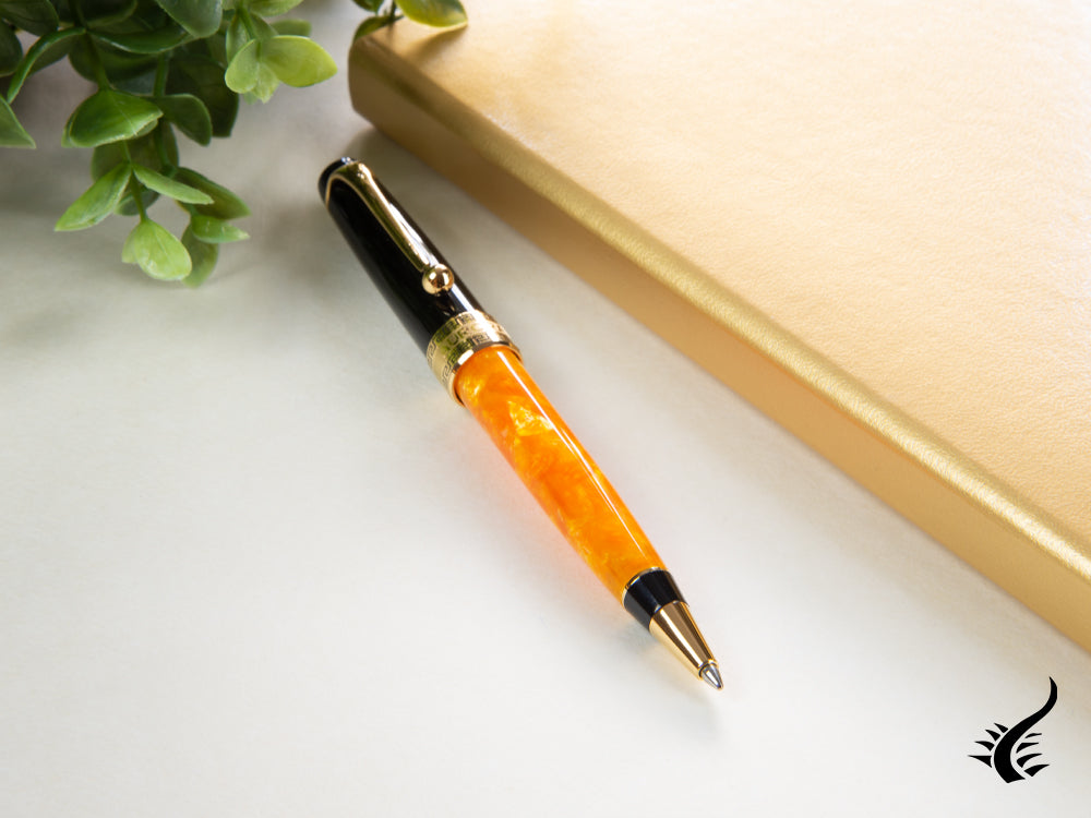 Aurora Optima O' Sole Mio Ballpoint pen, Auroloide, Orange, Rose Gold, 998-NAO