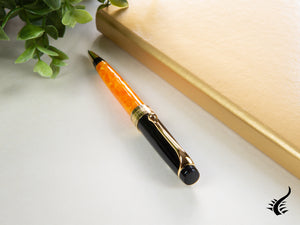 Aurora Optima O' Sole Mio Ballpoint pen, Auroloide, Orange, Rose Gold, 998-NAO