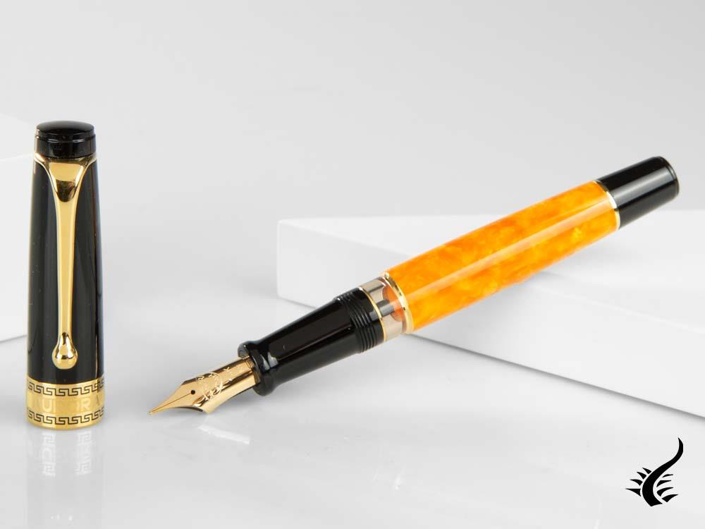 Aurora Optima O' Sole Mio Fountain Pen, Auroloide, Gold, 997-NAO