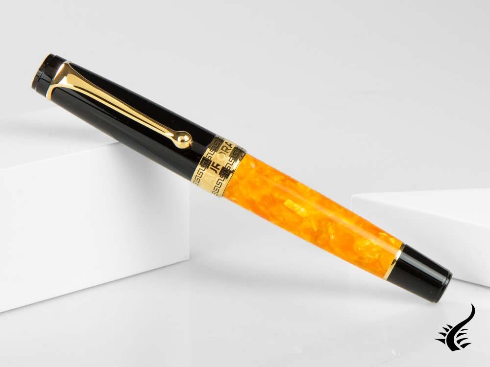 Aurora Optima O' Sole Mio Fountain Pen, Auroloide, Gold, 997-NAO