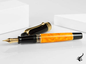 Aurora Optima O' Sole Mio Fountain Pen, Auroloide, Gold, 997-NAO