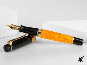 Aurora Optima O' Sole Mio Fountain Pen, Auroloide, Gold, 997-NAO